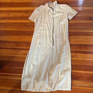 Talbots maxi button dress